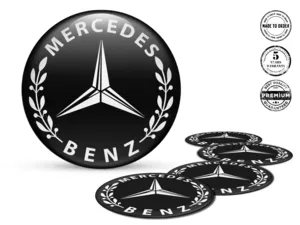 Mercedes Aufkleber auf Rädern Premium Dome Labels